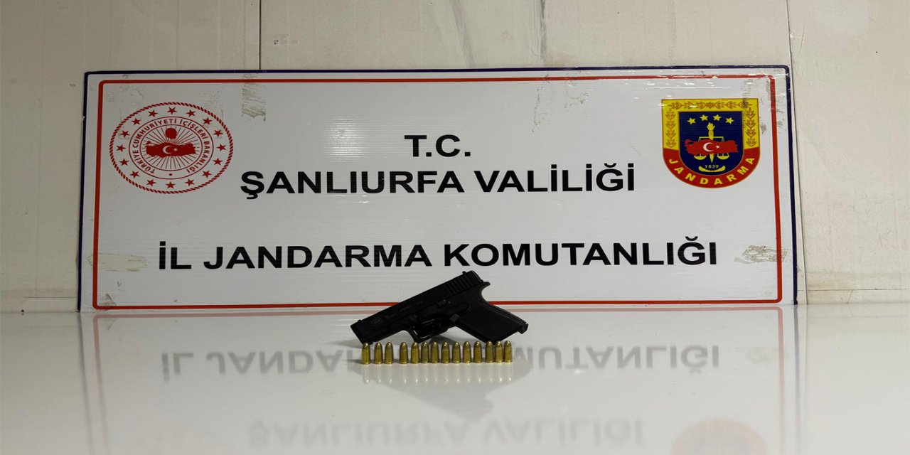 Şanlıurfa’da ruhsatsız tabanca ele geçirildi