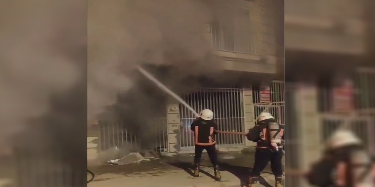 Malatya'da bir işyerinde yangın çıktı