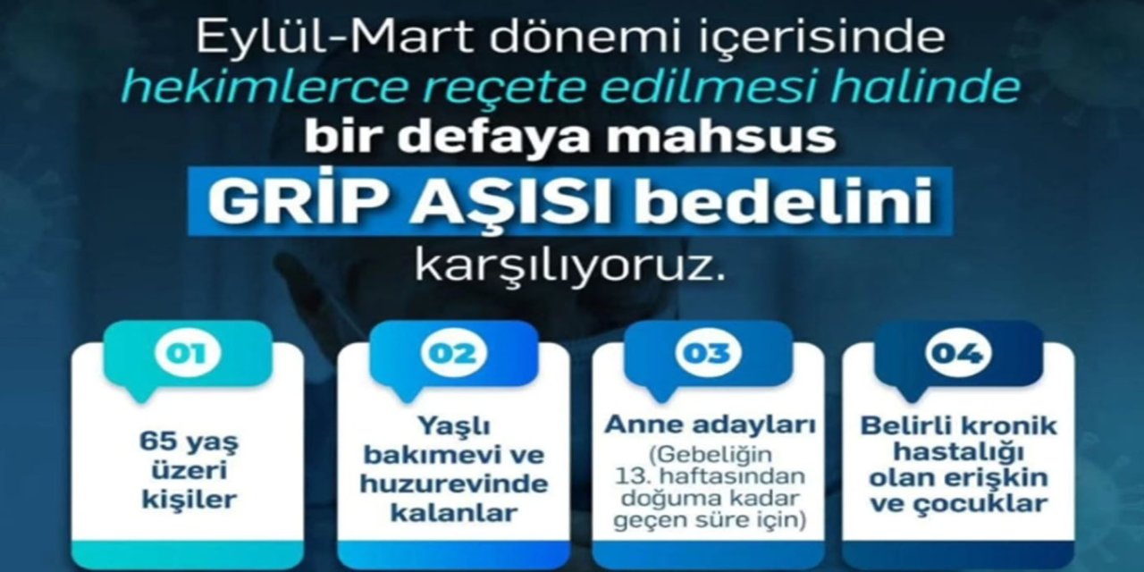 Grip aşısı artık SGK tarafından karşılanacak