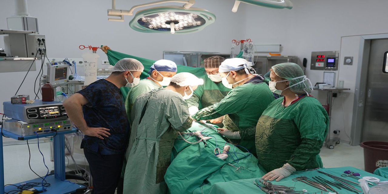 Böbrek korunarak 3 santimetrelik tümör alındı