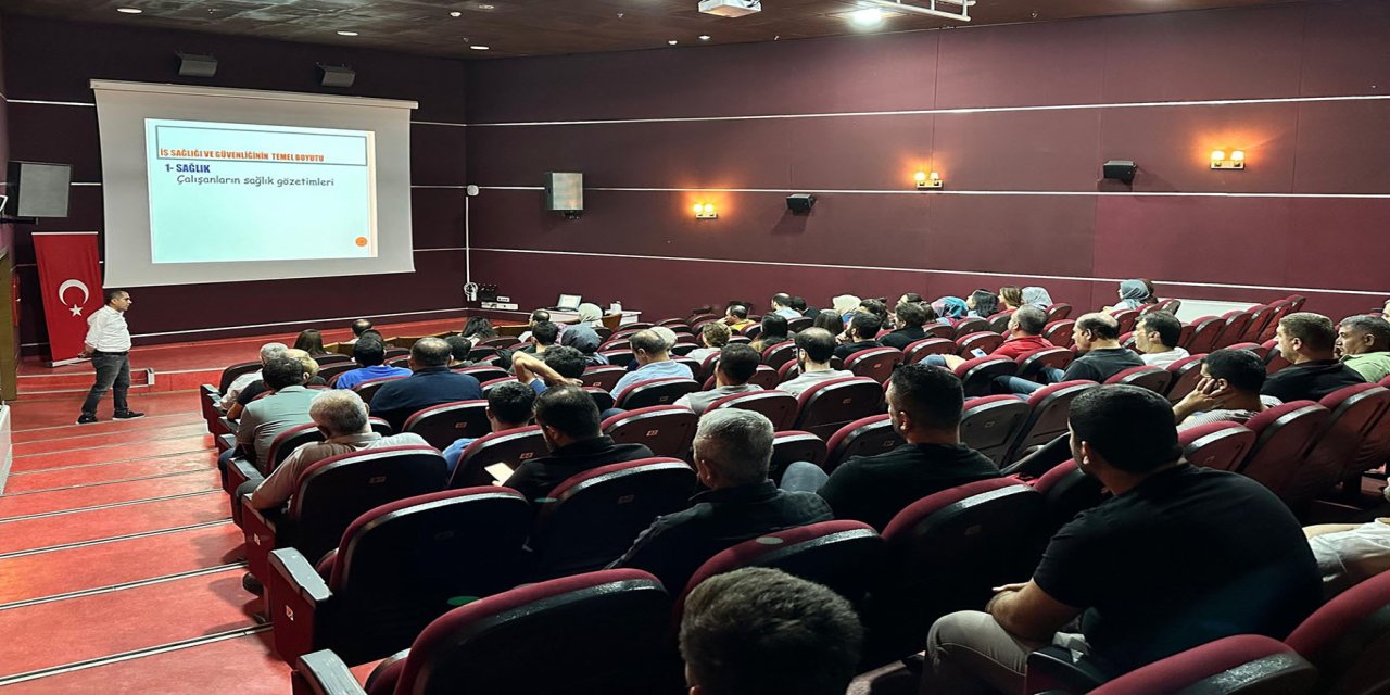 Batman Aile ve Sosyal Hizmetler personeline iş sağlığı ve güvenliği eğitimi