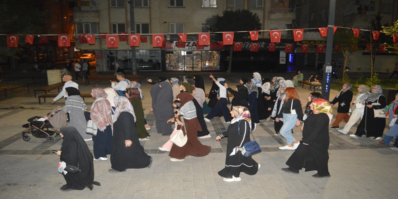 Siirt'te halk, Sumud Filosuna saldırıyı protesto etti