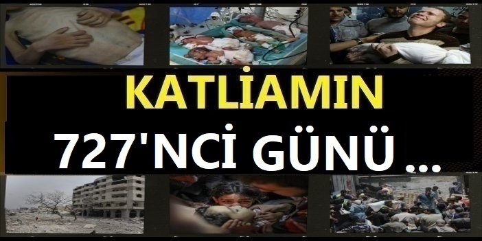 Gazze'de siyonist saldırılar 727'nci gününde