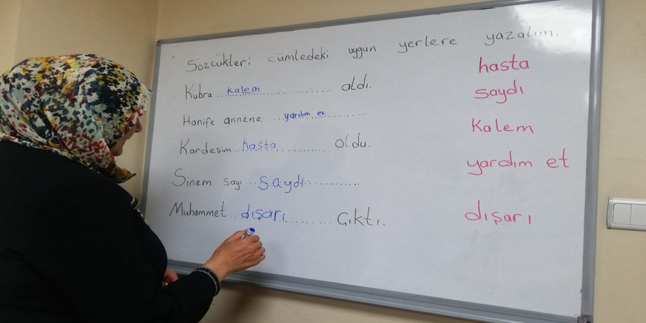 Batmanlı kadınlara okuma yazma kursu desteği