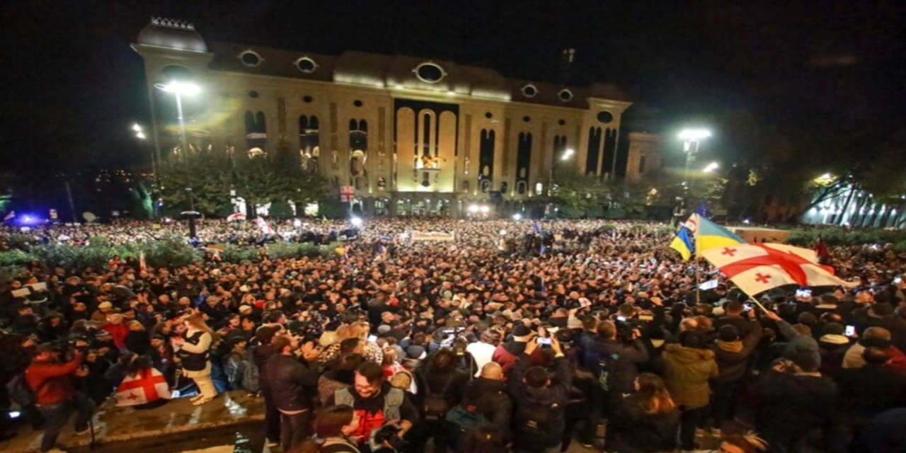Gürcistan'da seçim sonuçları protesto edildi