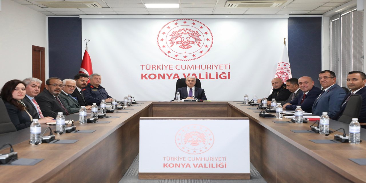 Konya'da üniversiteler için güvenlik ve koordinasyon toplantısı yapıldı