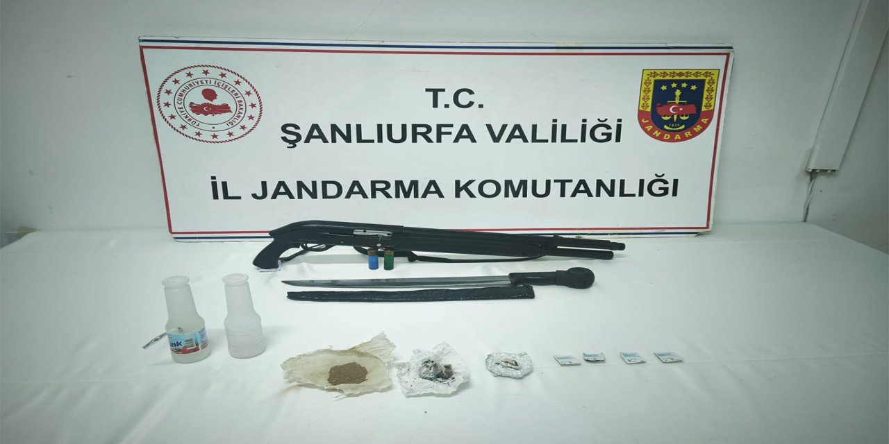 Şanlıurfa’da jandarmadan uyuşturucu ve silah operasyonu