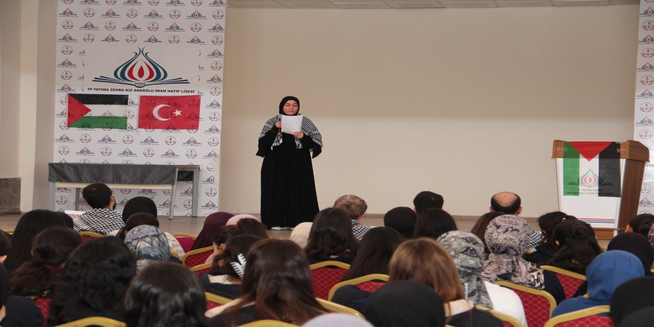 Batman'da Filistin için tek yürek: Okullarda farkındalık etkinlikleri düzenlendi
