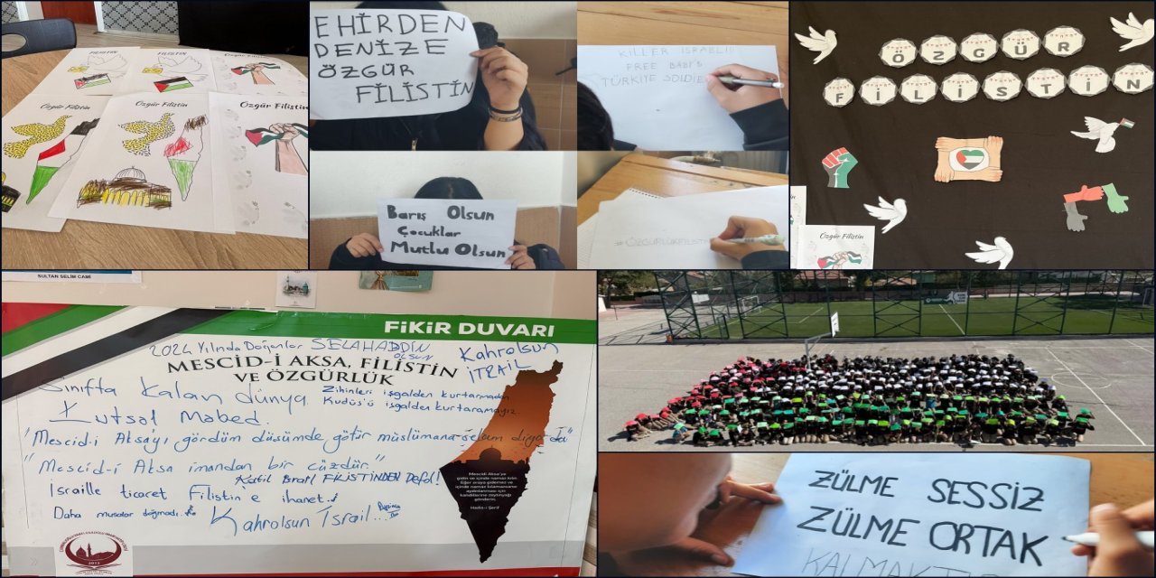 Konya’da tüm okullarda ‘Filistin Farkındalık Etkinlikleri’ yapıldı