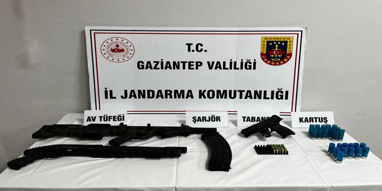 Gaziantep'te silah kaçakçılığı operasyonunda 3 tutuklu
