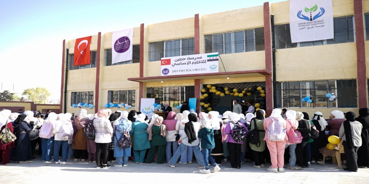 Türkiye, Suriye’de Esed’in hapishaneye çevirdiği binayı yeniden eğitime kazandırdı