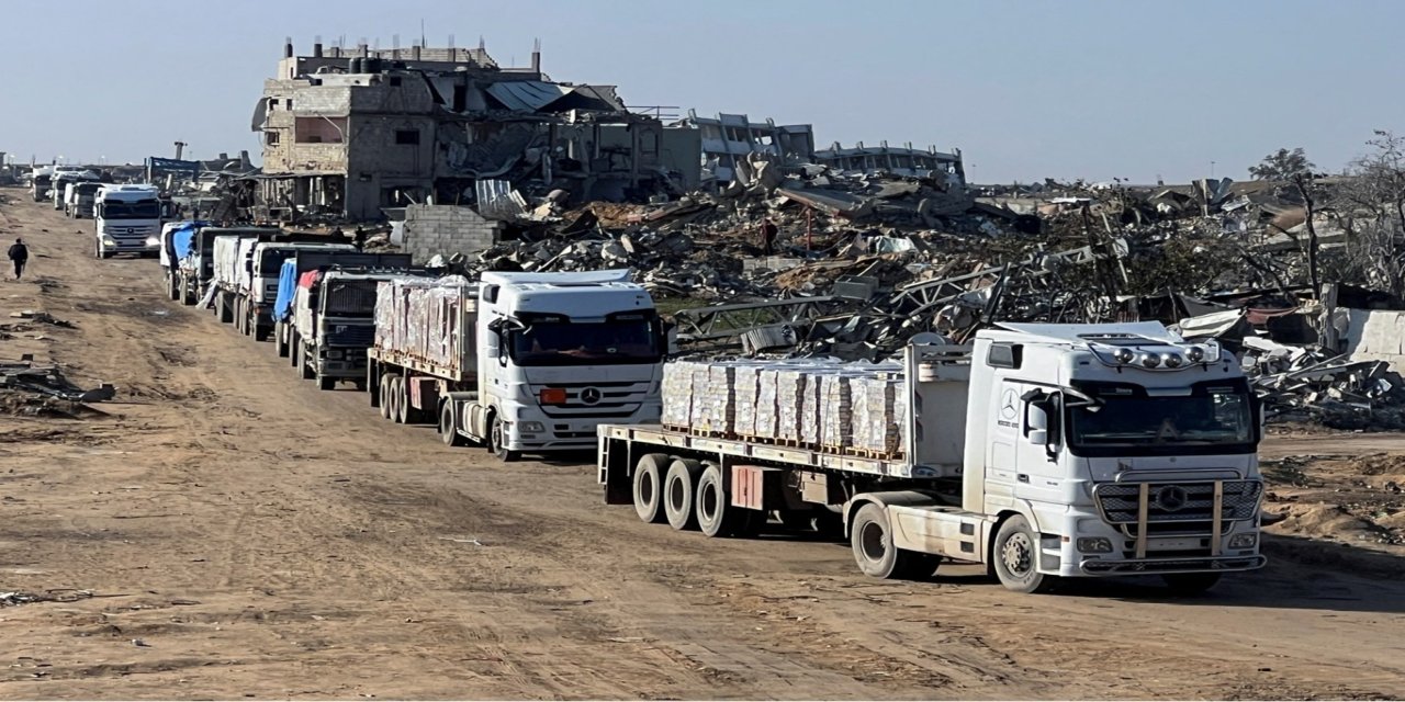 UNRWA: Bugün yaklaşık 170 kamyon Gazze Şeridi'ne girdi