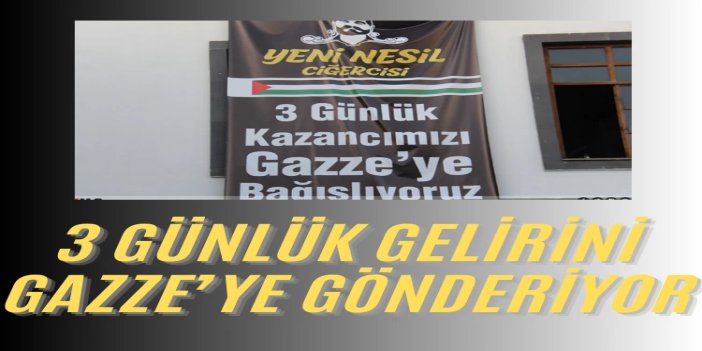 Diyarbakır'da ciğerci esnafı 3 günlük gelirini Gazze'ye gönderecek