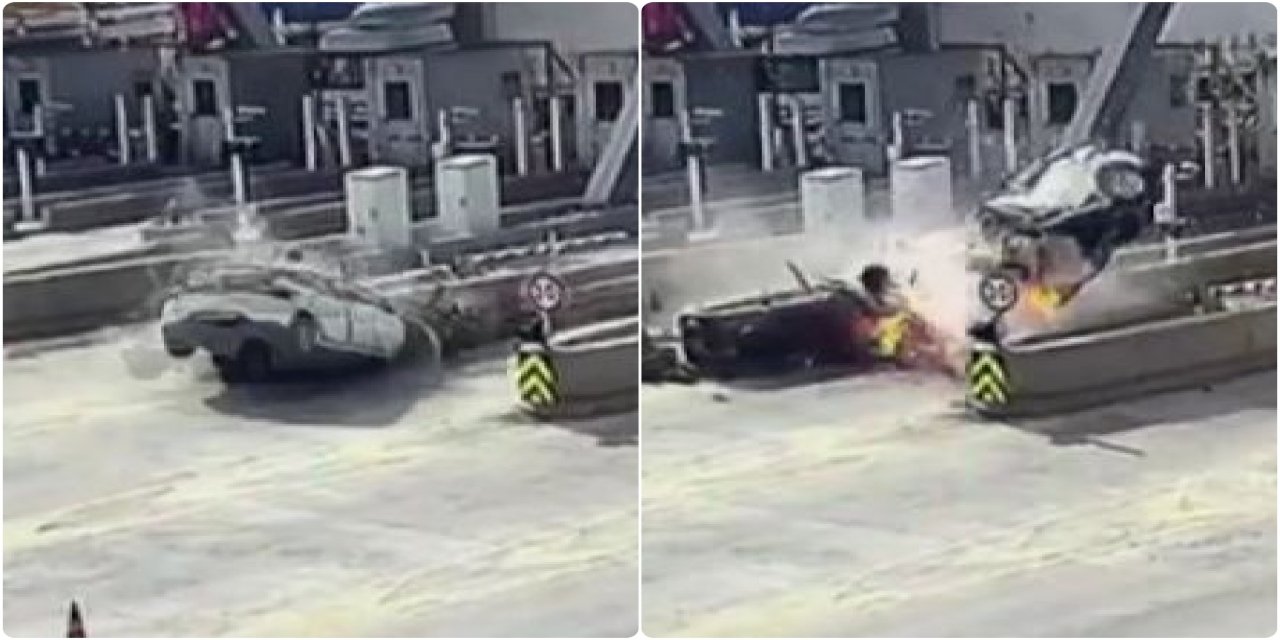 Kuzey Marmara Otoyolu'nda otomobil gişeye çarptı: 1 ölü