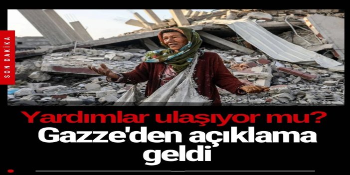 Gazze Hükümeti: Ateşkes sonrasında bölgeye sadece 173 yardım tırı ulaştı