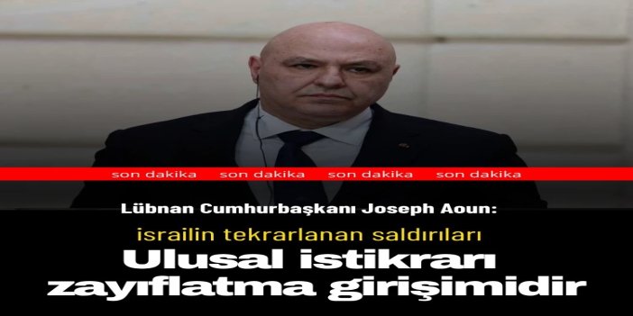 Lübnan: israilin saldırıları ulusal istikrarı zayıflatma girişimidir