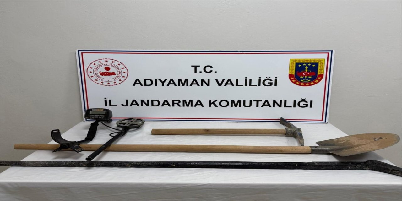 Adıyaman'da define arayan şahıslar gözaltına alındı