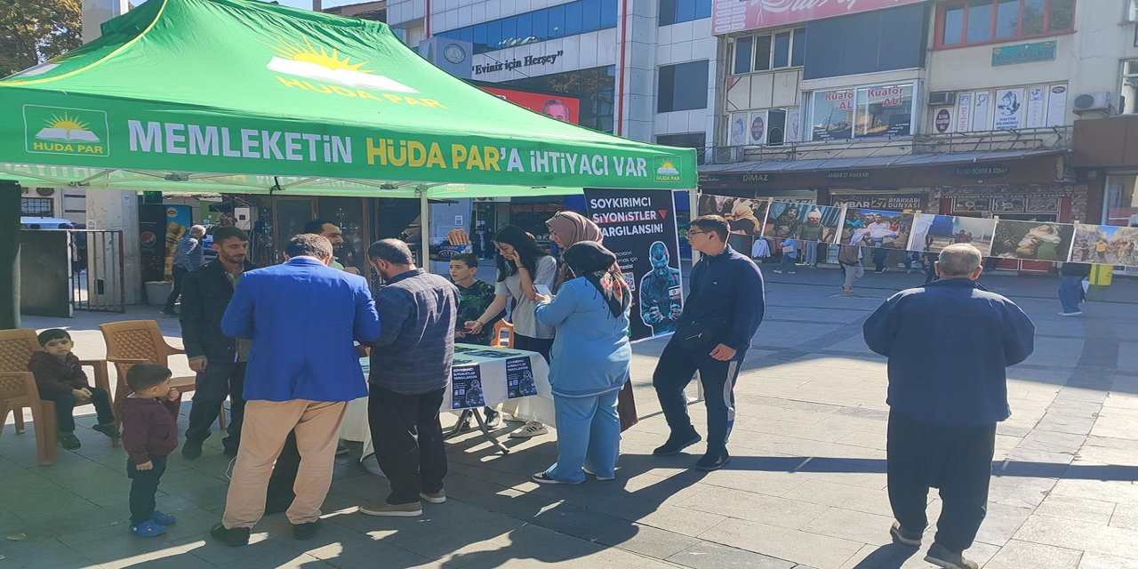 HÜDA PAR Gaziantep Gençlik Kolları "Ülkemde siyonist istemiyorum" imza kampanyası başlattı