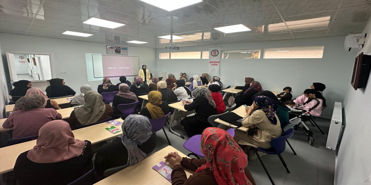 Batman'da kadınlara yönelik kanser farkındalık eğitimi düzenlendi