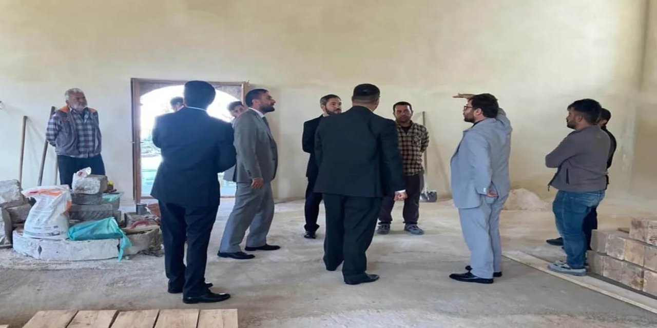 Bingöl İl Müftüsü İmamoğlu, Balaban Bey Camii’ndeki restorasyon çalışmalarını inceledi