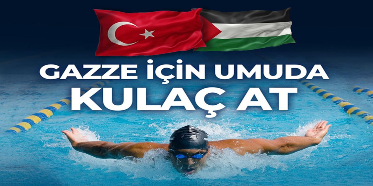 Malatya'da Gazze için anlamlı organizasyon: Kulaçlar mazlumlar için atılacak!