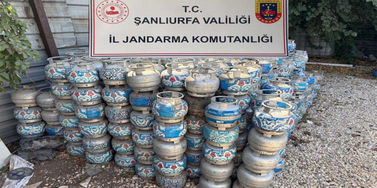 Şanlıurfa’da kaçak tüp dolum operasyonu: Binlerce tüp ele geçirildi