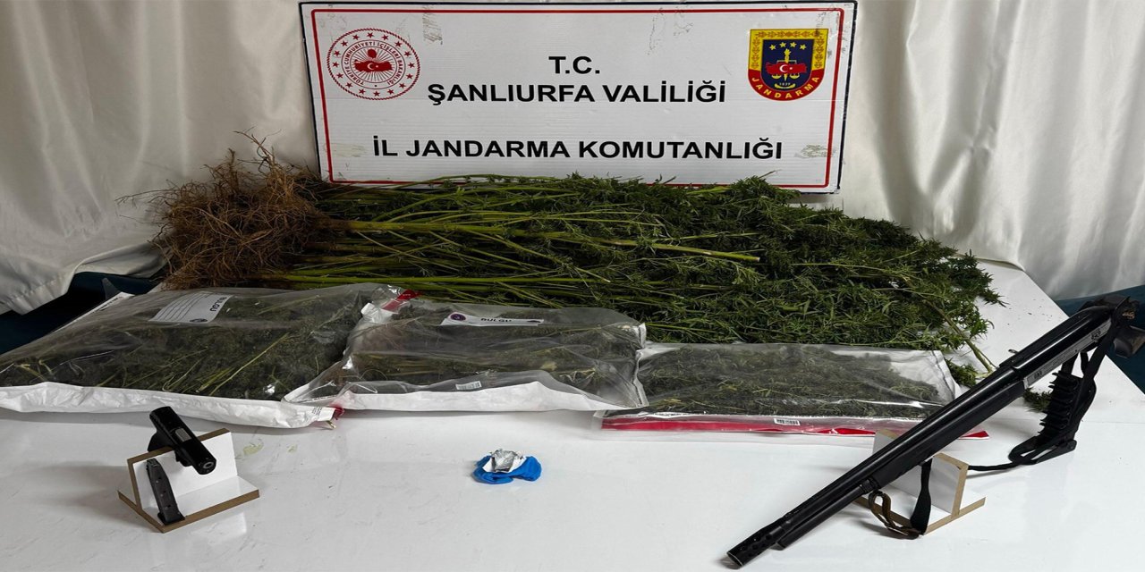 Şanlıurfa’da uyuşturucu operasyonu: Silah ve uyuşturucu ele geçirildi