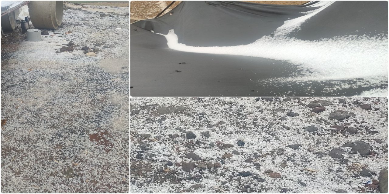 Elazığ’da ani dolu yağışı hayatı olumsuz etkiledi