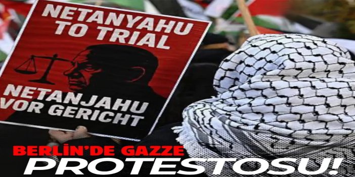 Berlin’de Gazze’deki katliamlara tepki gösterisi