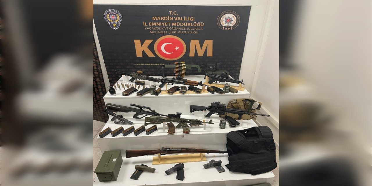 Mardin’de 8 uzun namlulu silah ele geçirildi: 2 gözaltı