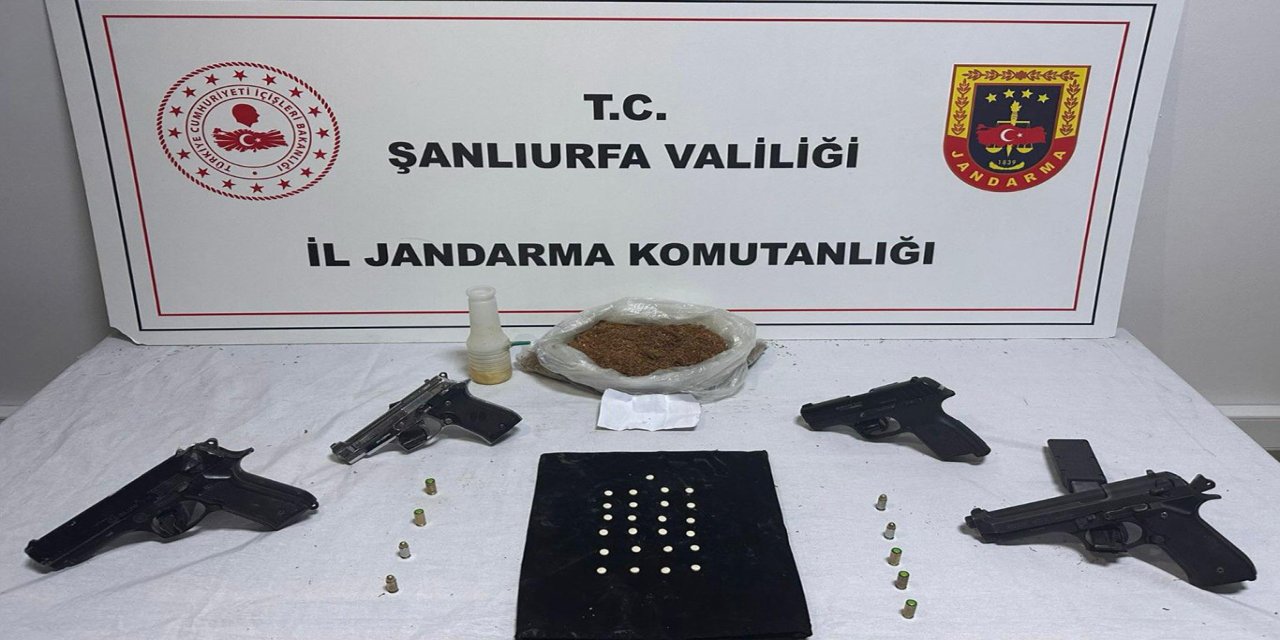 Şanlıurfa’da uyuşturucu ve silah operasyonu