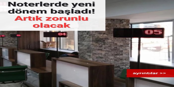 Noterlerde yeni dönem: Hafta sonu nöbetleri zorunlu hale geldi