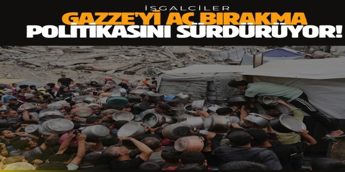 Siyonist işgalciler Gazze'yi aç bırakma politikasını sürdürüyor