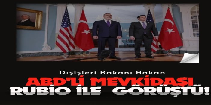 Dışişleri Bakanı Hakan Fidan Beyaz Saray'da