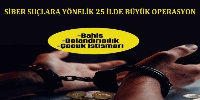 25 ilde siber suç operasyonu: 403 şüpheli yakalandı, 179'u tutuklandı