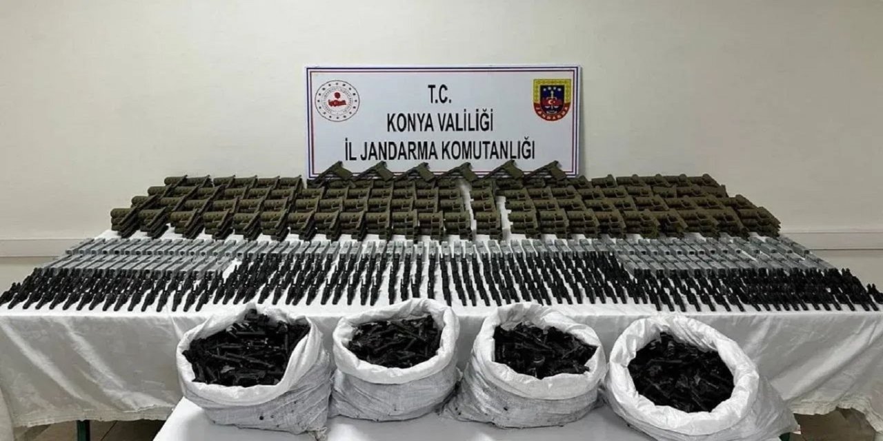 Konya’da kaçak silah operasyonu