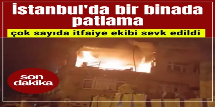 İstanbul'da bir binada patlama
