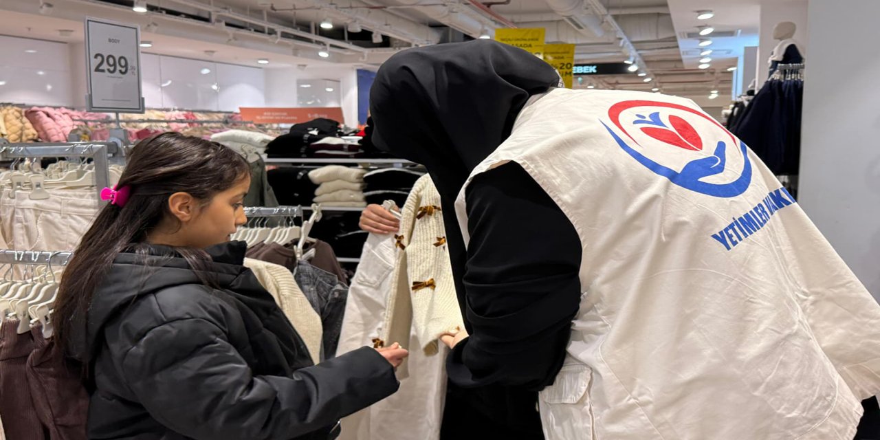 Bingöl'de yetim çocuklara kışlık giyim desteği