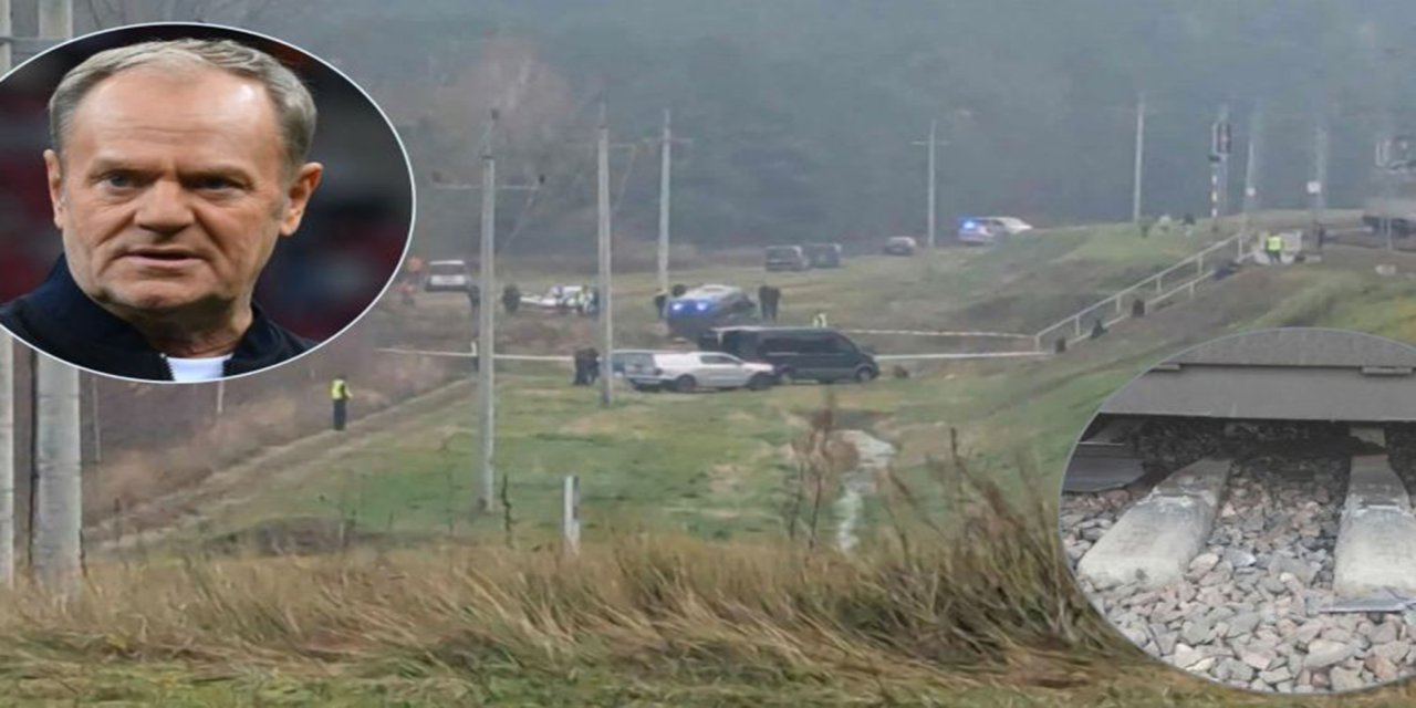 Polonya'da demir yolu hattı sabotaj sonucu tahrip oldu