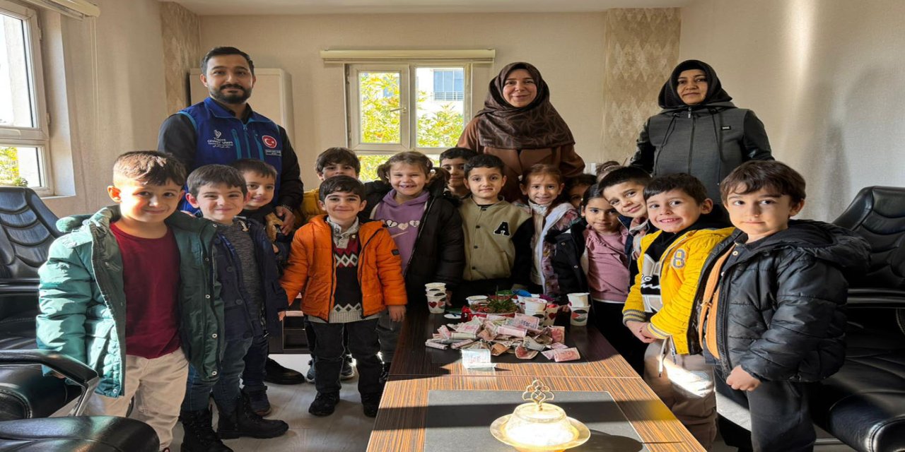 Minik yüreklerden Gazze'ye anlamlı destek