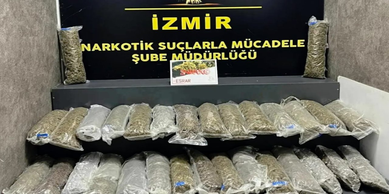 İzmir’de 23 kilo uyuşturucu ele geçirildi