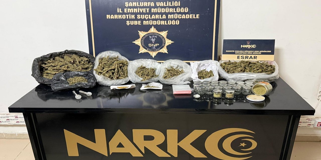 Şanlıurfa’da uyuşturucu operasyonu: Çok miktarda esrar ele geçirildi