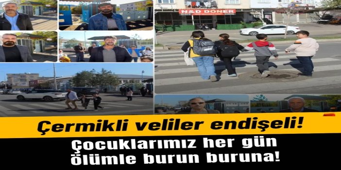 Çermik’te velilerin üst geçit talebi: Çocuklarımız her gün ölümle burun buruna