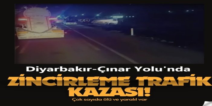 Diyarbakır’da zincirleme trafik kazası: 3 ölü, 7 yaralı
