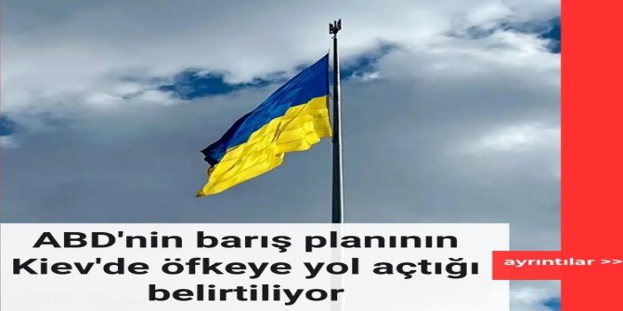 ABD'nin barış planının Kiev'de öfkeye yol açtığı belirtiliyor