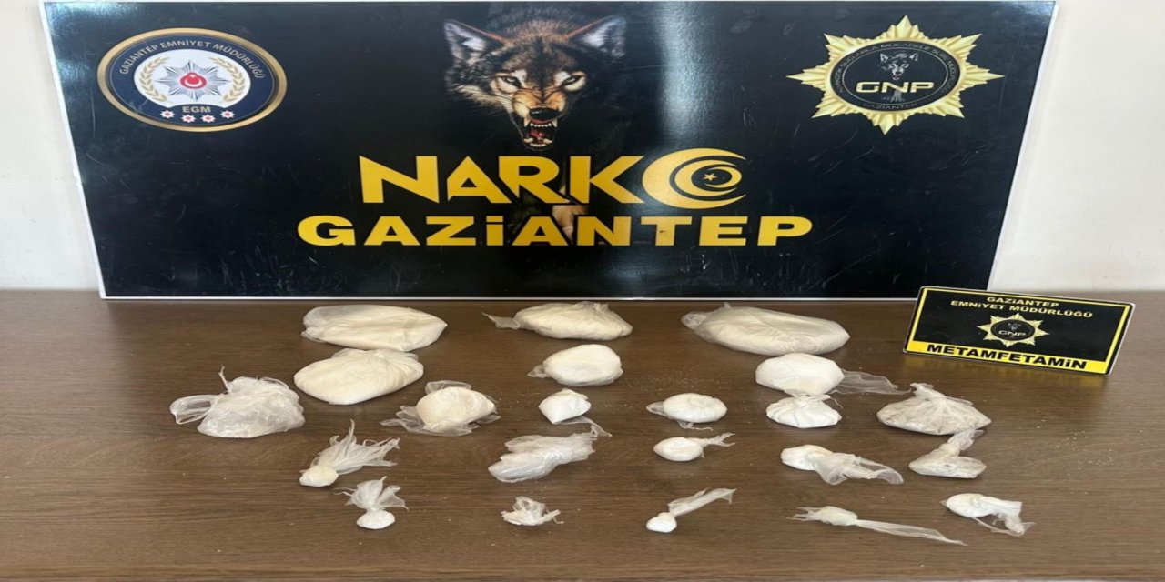 Gaziantep'te 1 kilo 1155 gram uyuşturucu ele geçirildi: 1 tutuklama