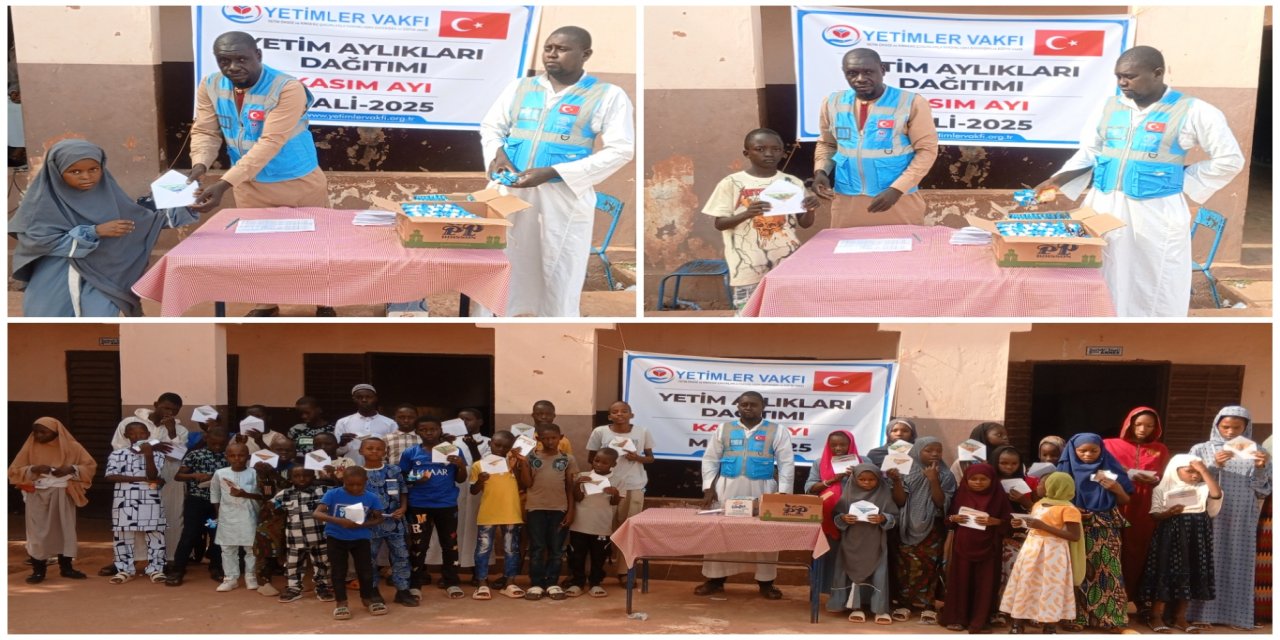 Yetimler Vakfı, Mali'deki yetimlere kasım ayı aylıklarını ulaştırdı