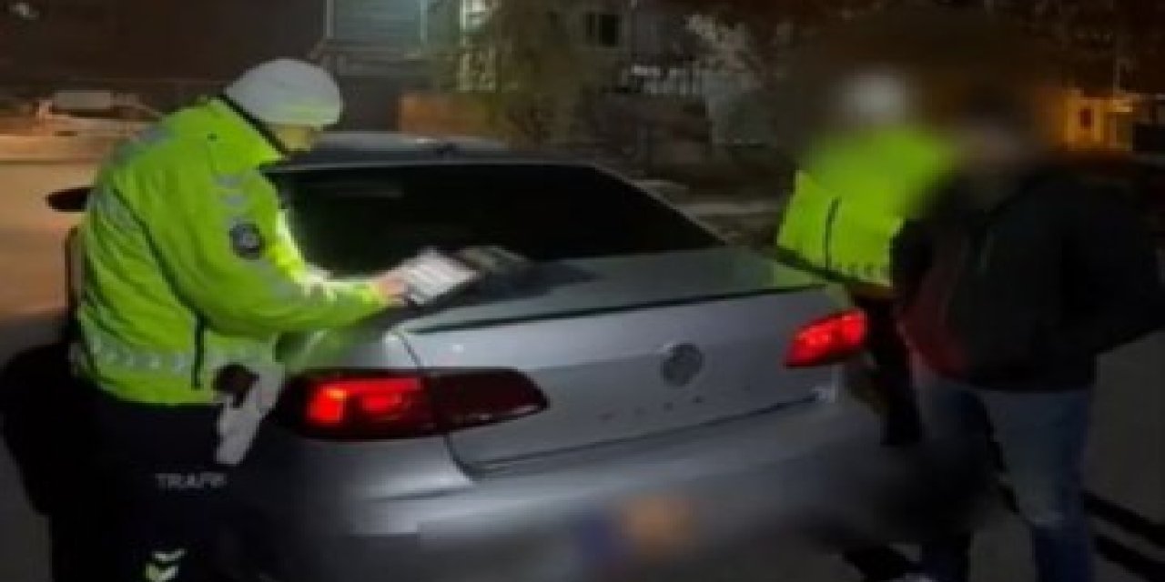 Ağrı’da drift atan sürücüye cezai işlem uygulandı