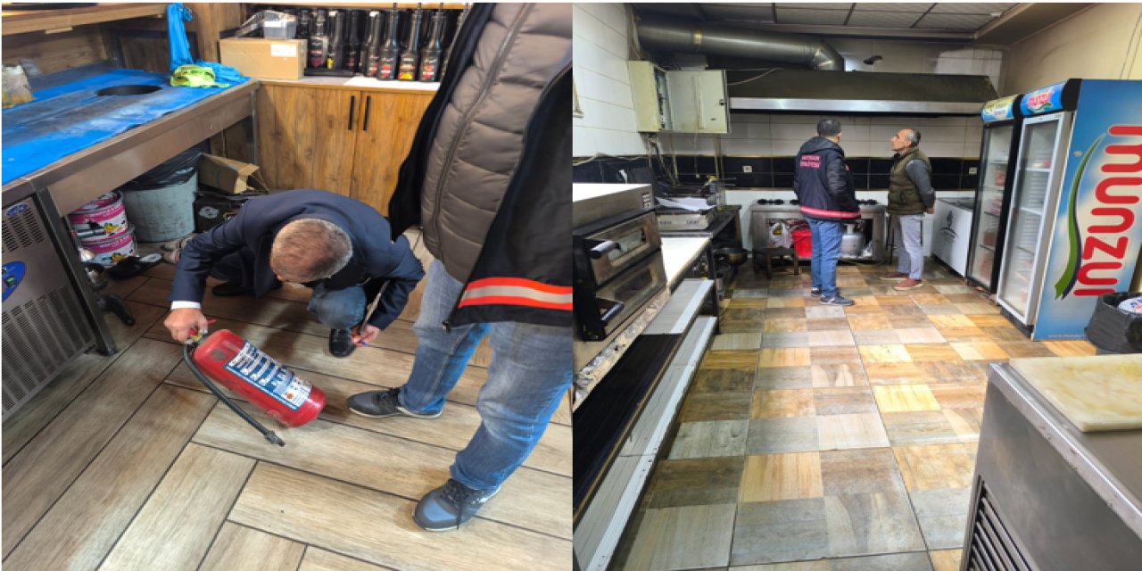 Batman'da Kafe ve restoranlara yangın güvenliği denetimi