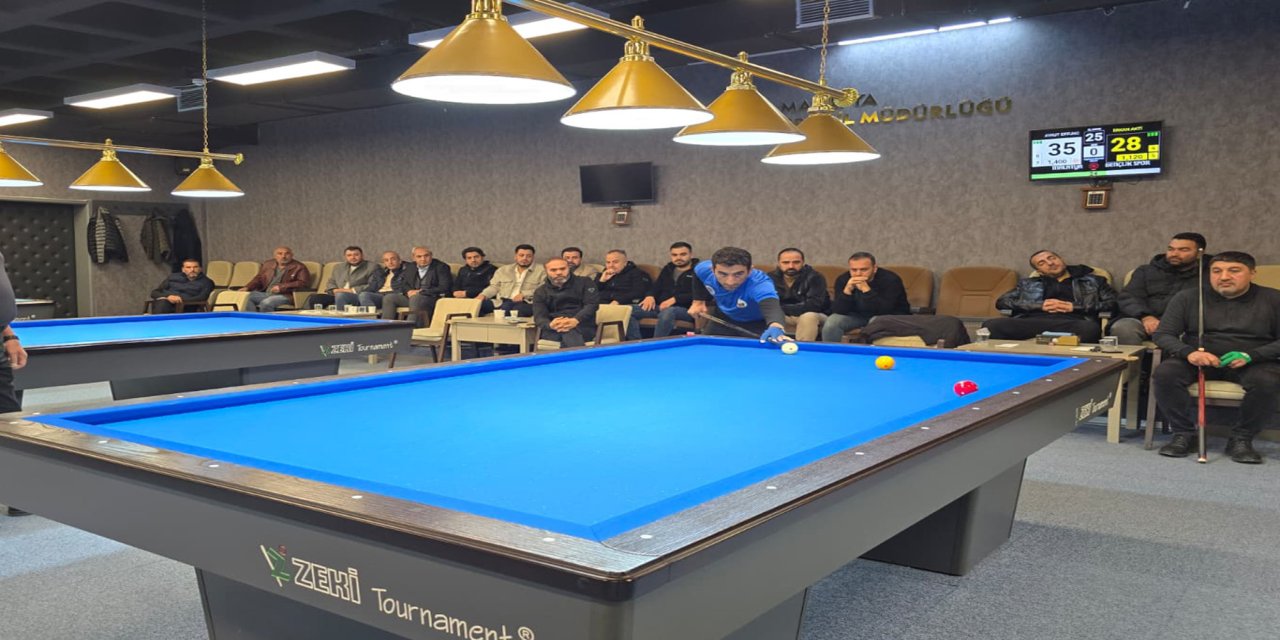 Malatya'da 3 bant bilardo turnuvası sona erdi